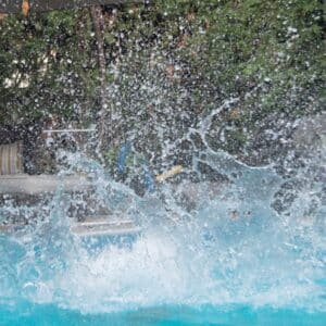 Photo "Chasing Waterfalls: Incorporating Dramatic Cascades into Your Pool"